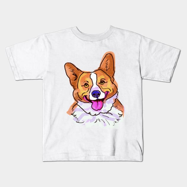 The Pembroke Welsh Corgi Love of My Life Kids T-Shirt by lalanny